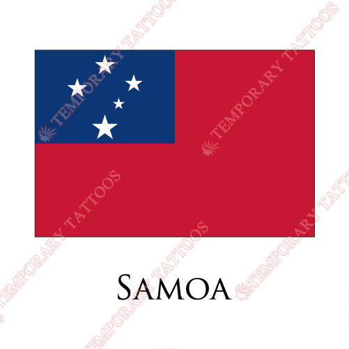Samoa flag Customize Temporary Tattoos Stickers NO.1971